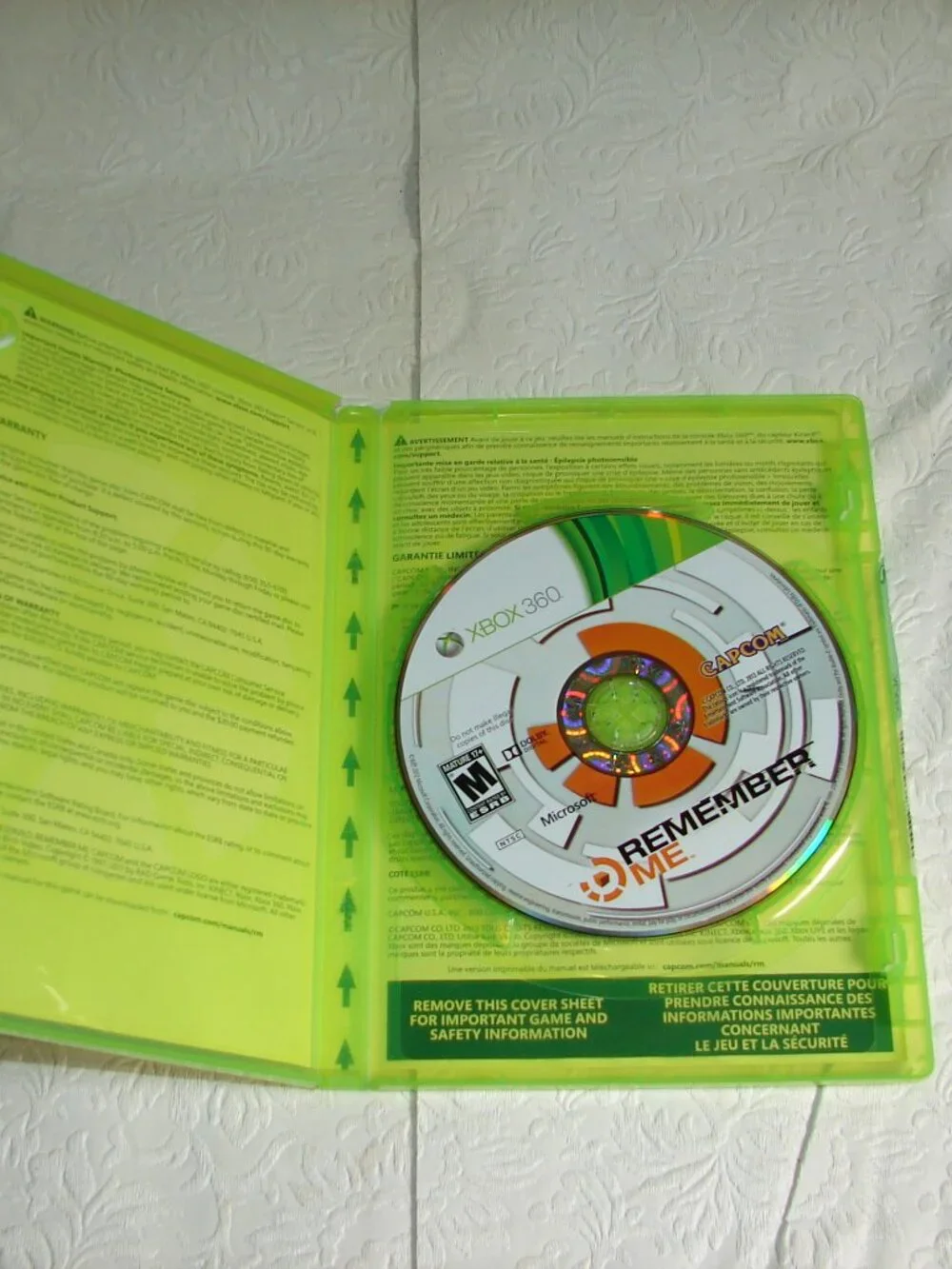Xbox 360 Game:  REMEMBER ME